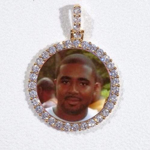 3D CIRCLE CUSTOM PICTURE PENDANT SMALL SIZE