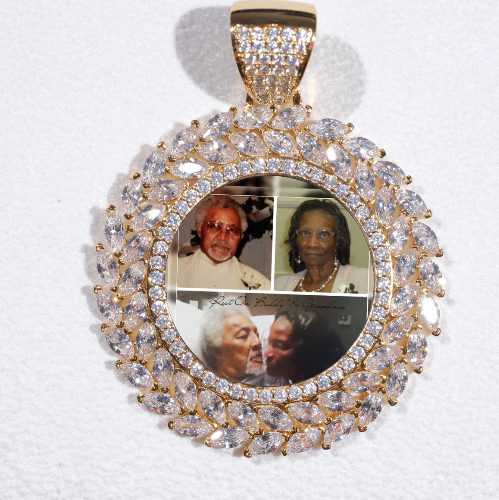 Large 3D Wheat Ear Custom Picture Pendant