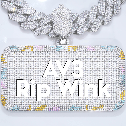 CUSTOM LETTER NECKLACE 3D COLORFUL SQUARE