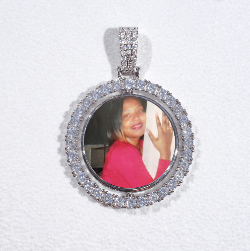 3D Spinning 2-Faced Custom Picture Pendant