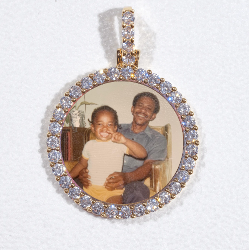 3D CIRCLE CUSTOM PICTURE PENDANT SMALL SIZE