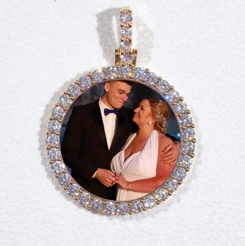 3D CIRCLE CUSTOM PICTURE PENDANT SMALL SIZE