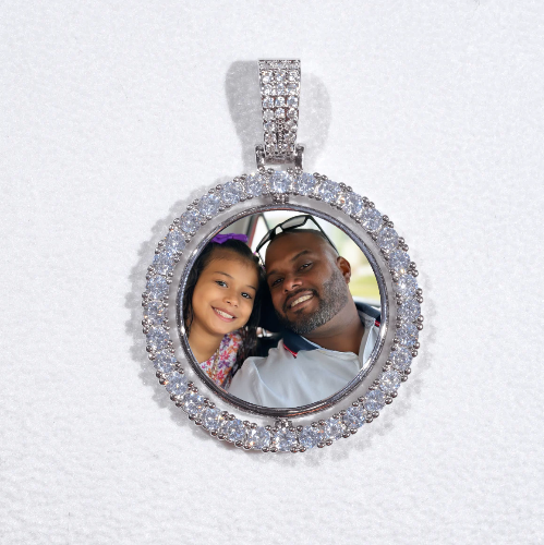 3D Spinning 2-Faced Custom Picture Pendant