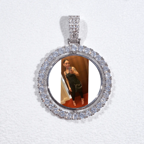 3D Spinning 2-Faced Custom Picture Pendant
