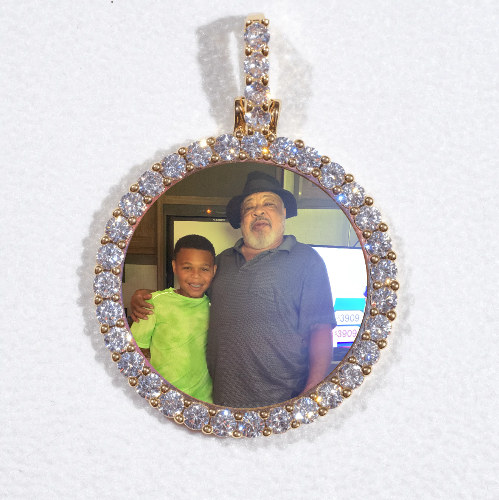 3D CIRCLE CUSTOM PICTURE PENDANT SMALL SIZE