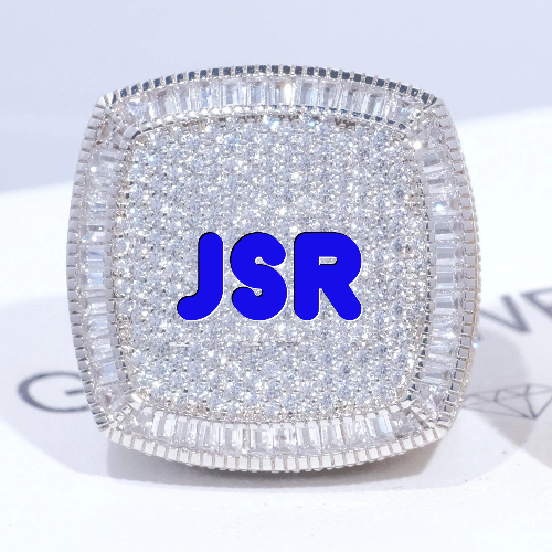 CUSTOM LETTER 3D ICED RING