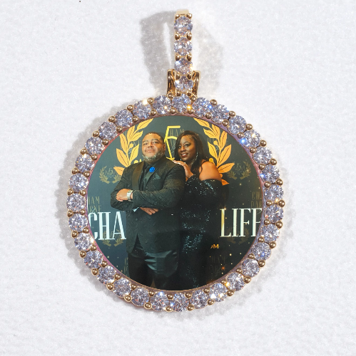 3D CIRCLE CUSTOM PICTURE PENDANT SMALL SIZE