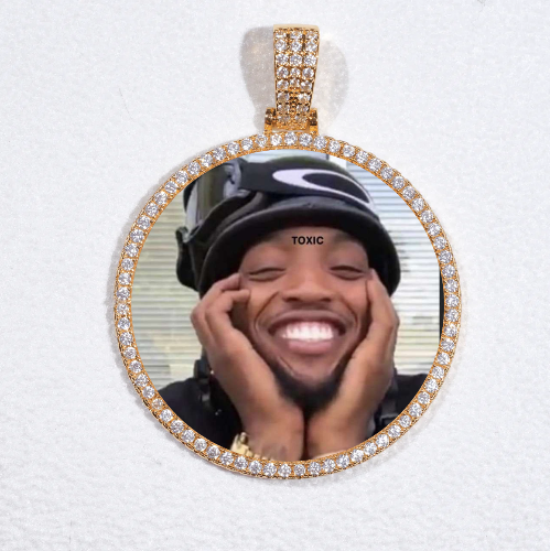 MEDIUM 3D CIRCLE CUSTOM PICTURE PENDANT
