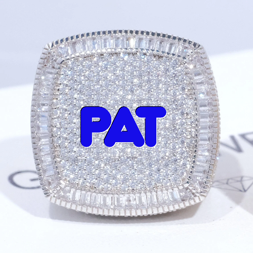 CUSTOM LETTER 3D ICED RING