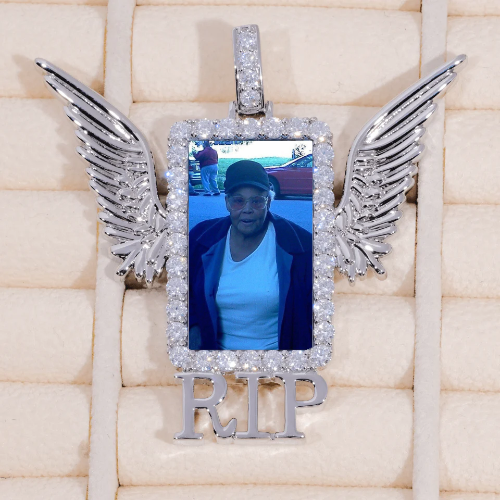 RIP WING 3D CUSTOM PICTURE PENDANT