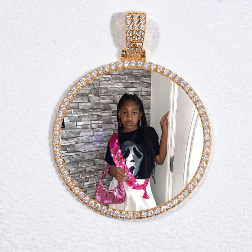 MEDIUM 3D CIRCLE CUSTOM PICTURE PENDANT