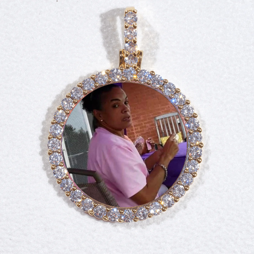 3D CIRCLE CUSTOM PICTURE PENDANT SMALL SIZE