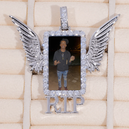 RIP WING 3D CUSTOM PICTURE PENDANT