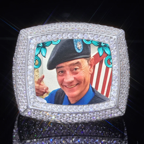 3D CUSTOM PICTURE ICED RING