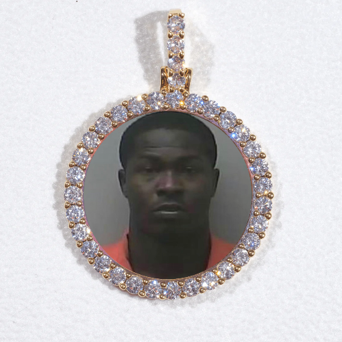 3D CIRCLE CUSTOM PICTURE PENDANT SMALL SIZE