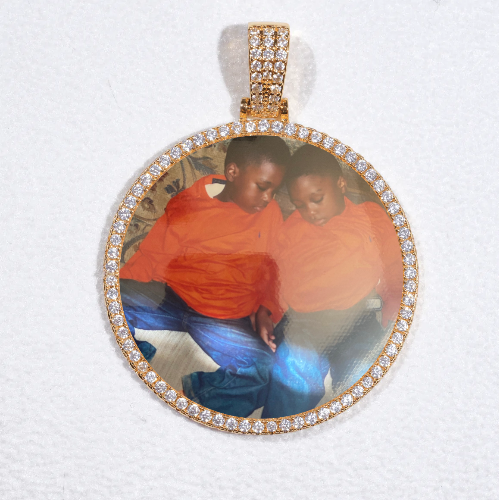MEDIUM 3D CIRCLE CUSTOM PICTURE PENDANT