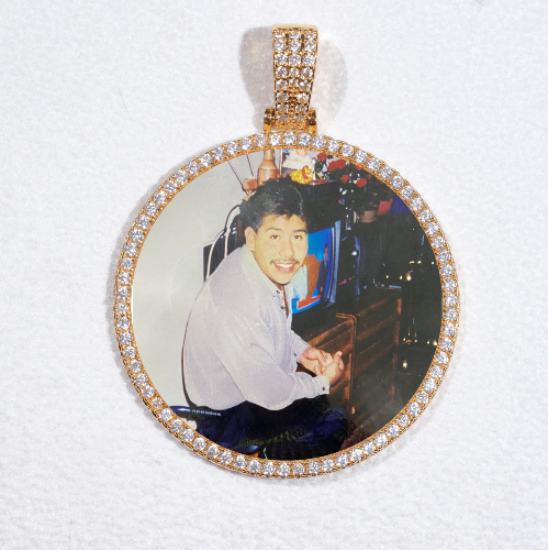 MEDIUM 3D CIRCLE CUSTOM PICTURE PENDANT