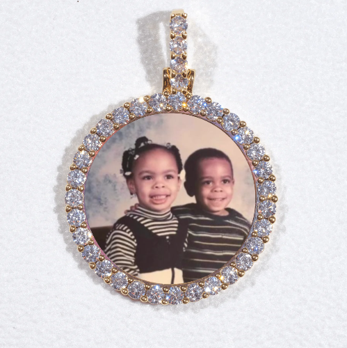 3D CIRCLE CUSTOM PICTURE PENDANT SMALL SIZE