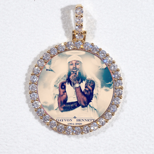 3D CIRCLE CUSTOM PICTURE PENDANT SMALL SIZE