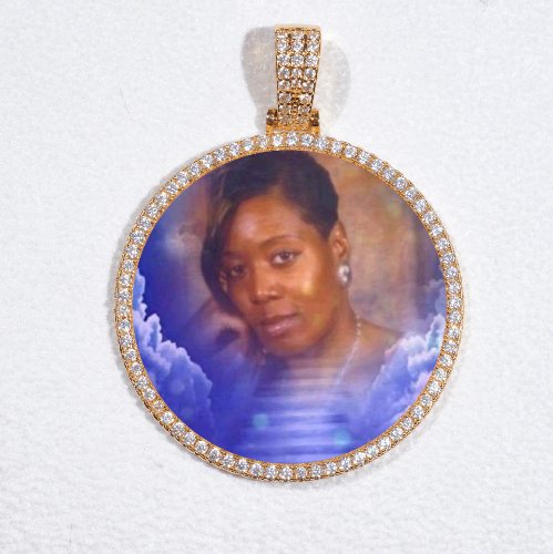 MEDIUM 3D CIRCLE CUSTOM PICTURE PENDANT