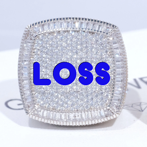 CUSTOM LETTER 3D ICED RING