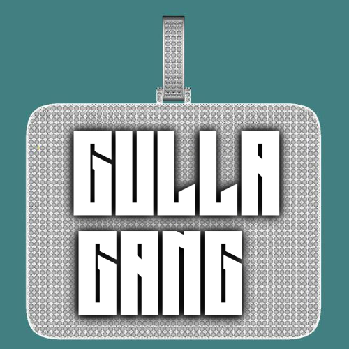 CUSTOM LETTER NECKLACE 3D BIG SQUARE