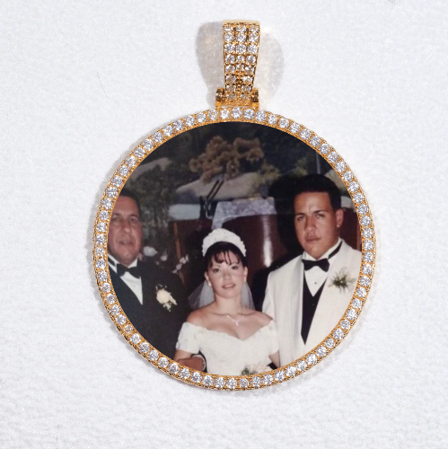 MEDIUM 3D CIRCLE CUSTOM PICTURE PENDANT