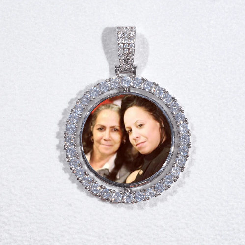 3D Spinning 2-Faced Custom Picture Pendant