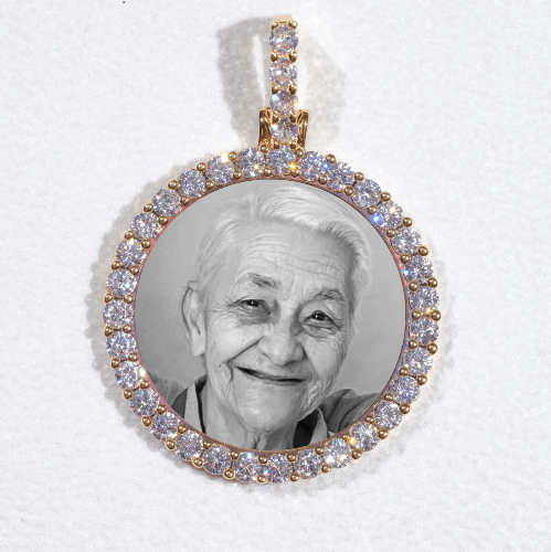 3D CIRCLE CUSTOM PICTURE PENDANT SMALL SIZE