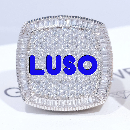 CUSTOM LETTER 3D ICED RING