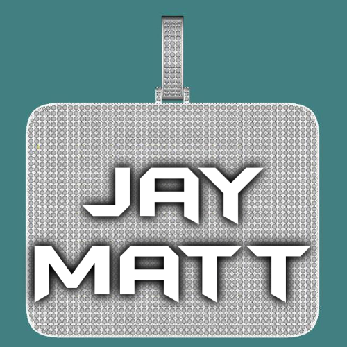 CUSTOM LETTER NECKLACE 3D BIG SQUARE
