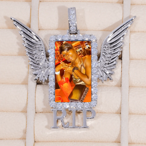RIP WING 3D CUSTOM PICTURE PENDANT