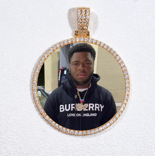 MEDIUM 3D CIRCLE CUSTOM PICTURE PENDANT