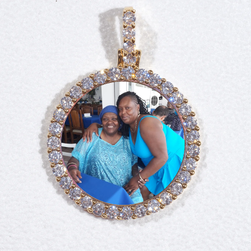 3D CIRCLE CUSTOM PICTURE PENDANT SMALL SIZE