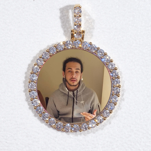 3D CIRCLE CUSTOM PICTURE PENDANT SMALL SIZE
