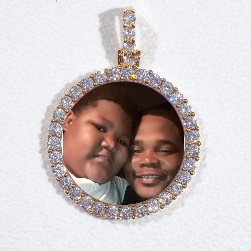 3D CIRCLE CUSTOM PICTURE PENDANT SMALL SIZE