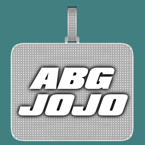 CUSTOM LETTER NECKLACE 3D BIG SQUARE