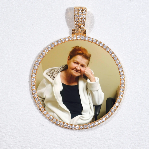 MEDIUM 3D CIRCLE CUSTOM PICTURE PENDANT