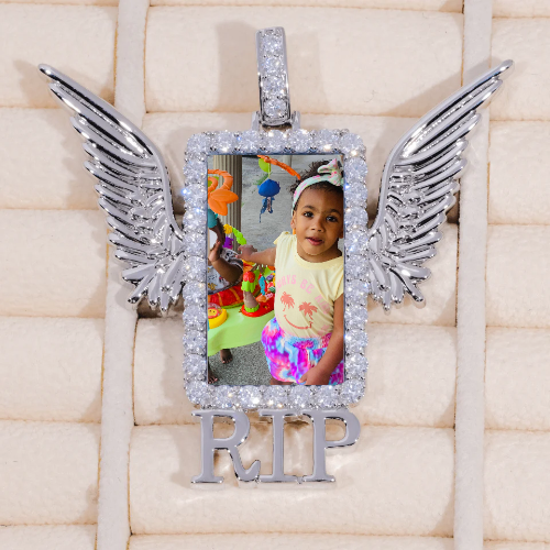 RIP WING 3D CUSTOM PICTURE PENDANT