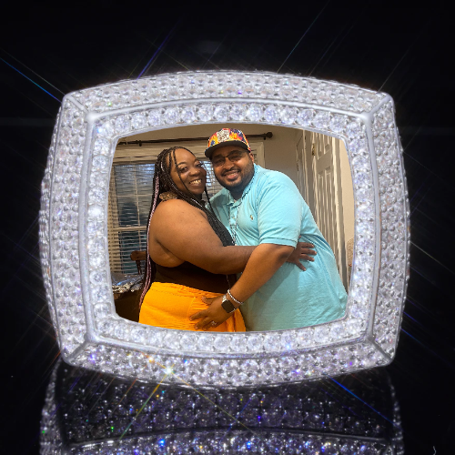 3D CUSTOM PICTURE ICED RING