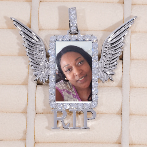 RIP WING 3D CUSTOM PICTURE PENDANT