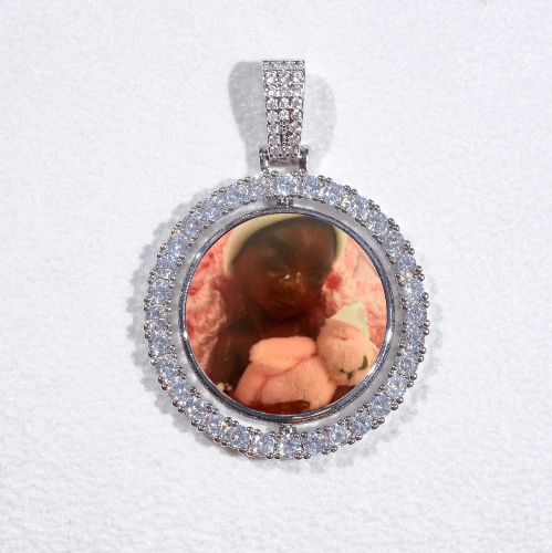 3D Spinning 2-Faced Custom Picture Pendant