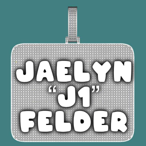 CUSTOM LETTER NECKLACE 3D BIG SQUARE