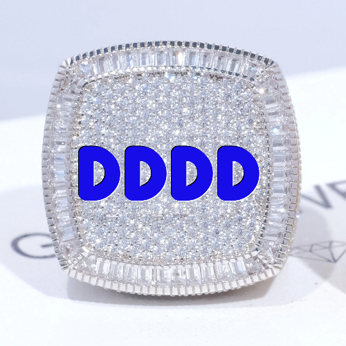 CUSTOM LETTER 3D ICED RING