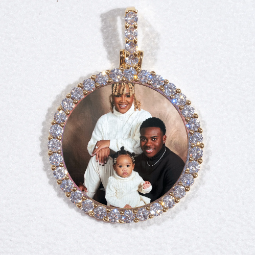 3D CIRCLE CUSTOM PICTURE PENDANT SMALL SIZE