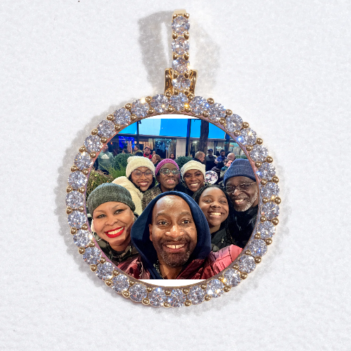 3D CIRCLE CUSTOM PICTURE PENDANT SMALL SIZE