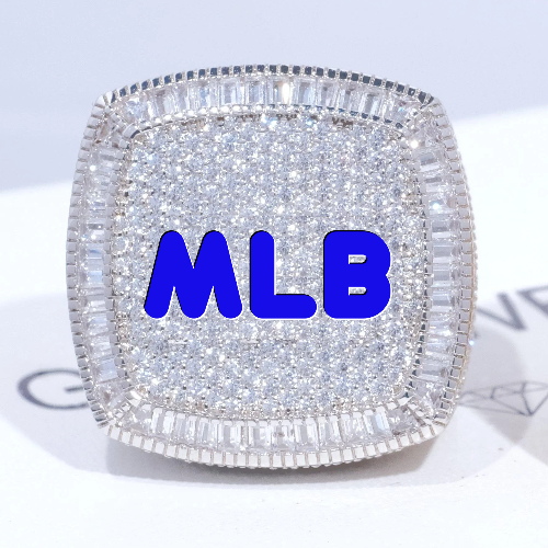 CUSTOM LETTER 3D ICED RING