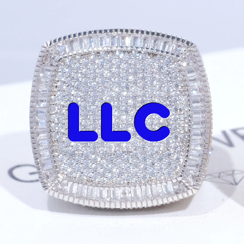 CUSTOM LETTER 3D ICED RING