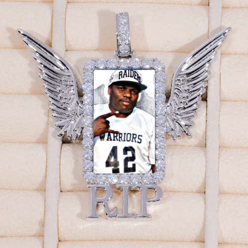 RIP WING 3D CUSTOM PICTURE PENDANT