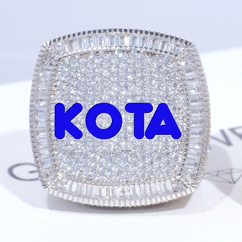CUSTOM LETTER 3D ICED RING